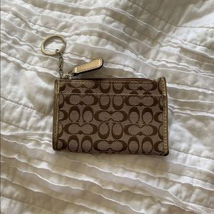 COACH mini keychain coin purse/wallet